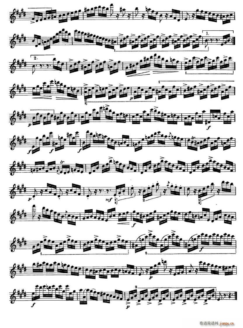 24首小提琴练习曲之9 2