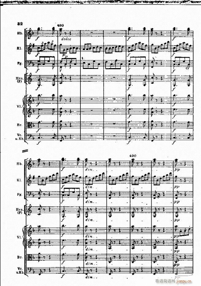 贝多芬 田园交响曲 全部 目录1 60(总谱)48