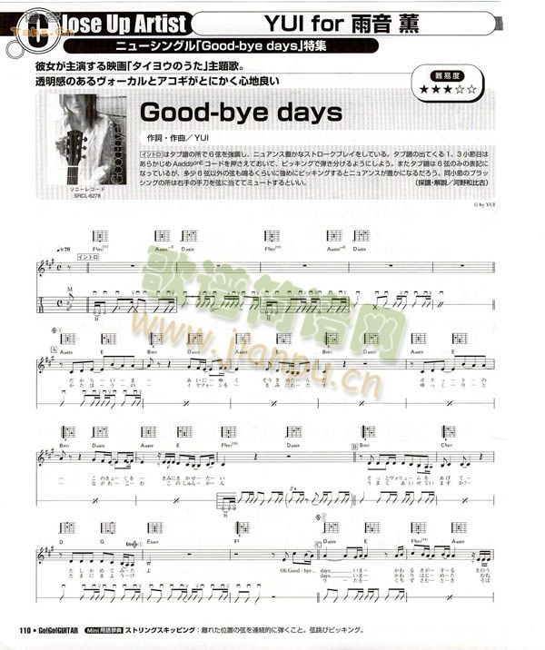 Goodbyedays(吉他谱)1