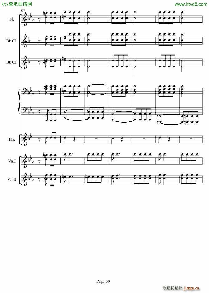 贝多芬的C小调第五命运交响曲(总谱)50