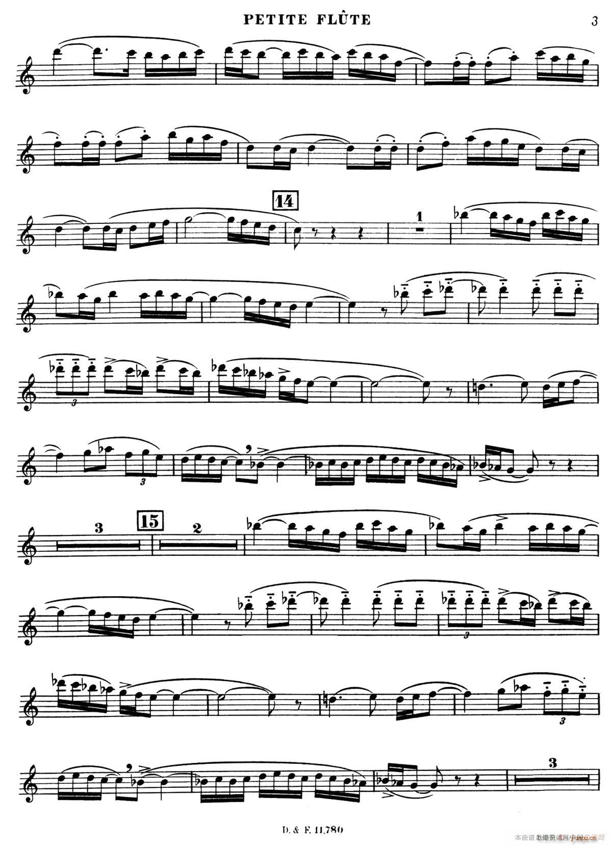 BOLERO 波莱罗 交响乐短笛(笛箫谱)3