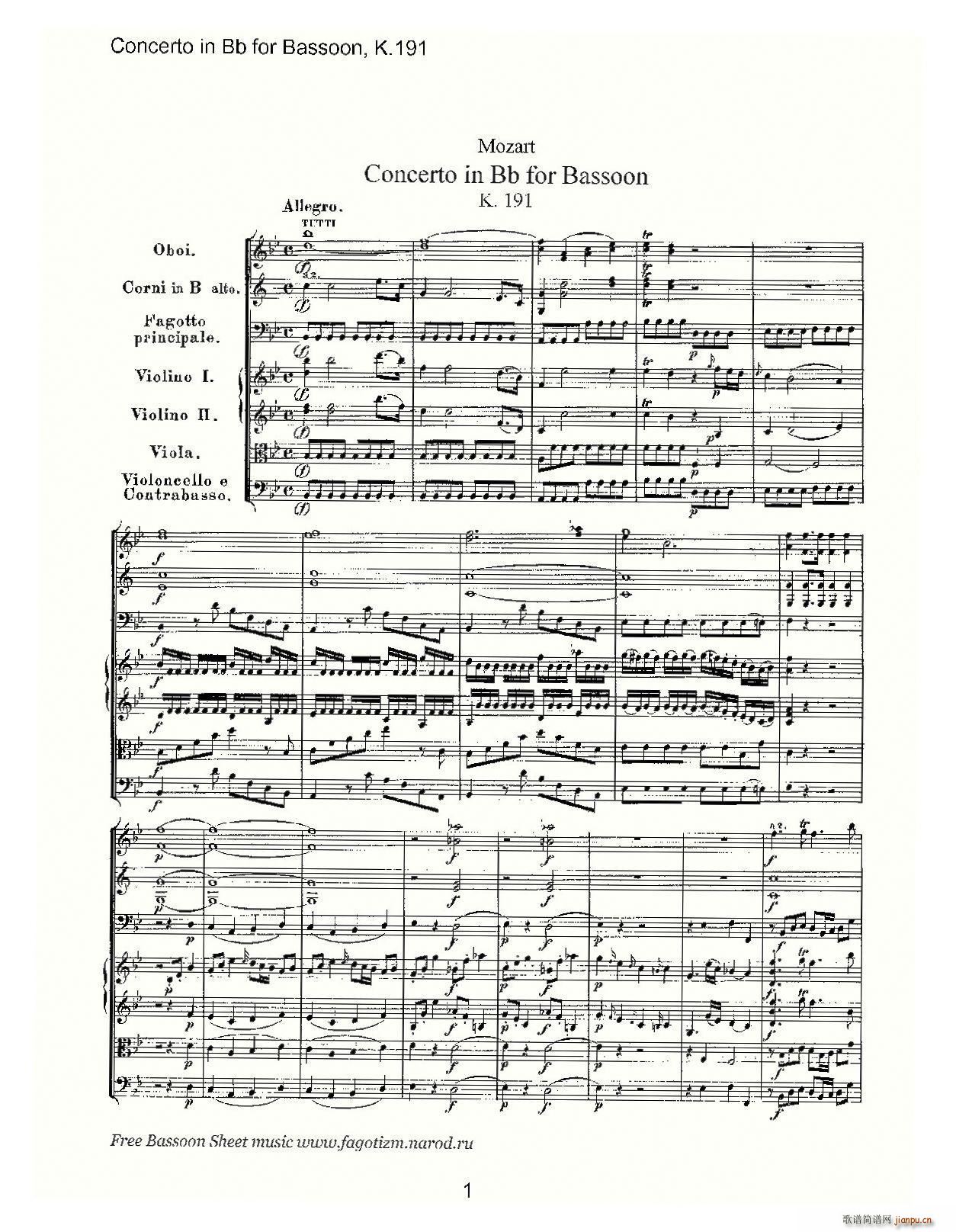 mozart score 莫扎特(总谱)1