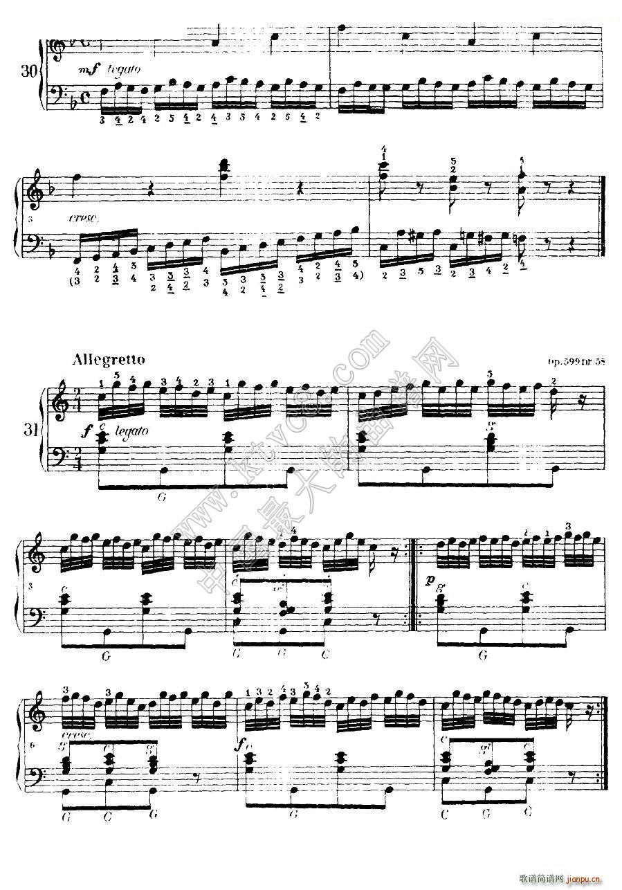 车尔尼手风琴练习曲集 第Ⅰ册 22 36(手风琴谱)8
