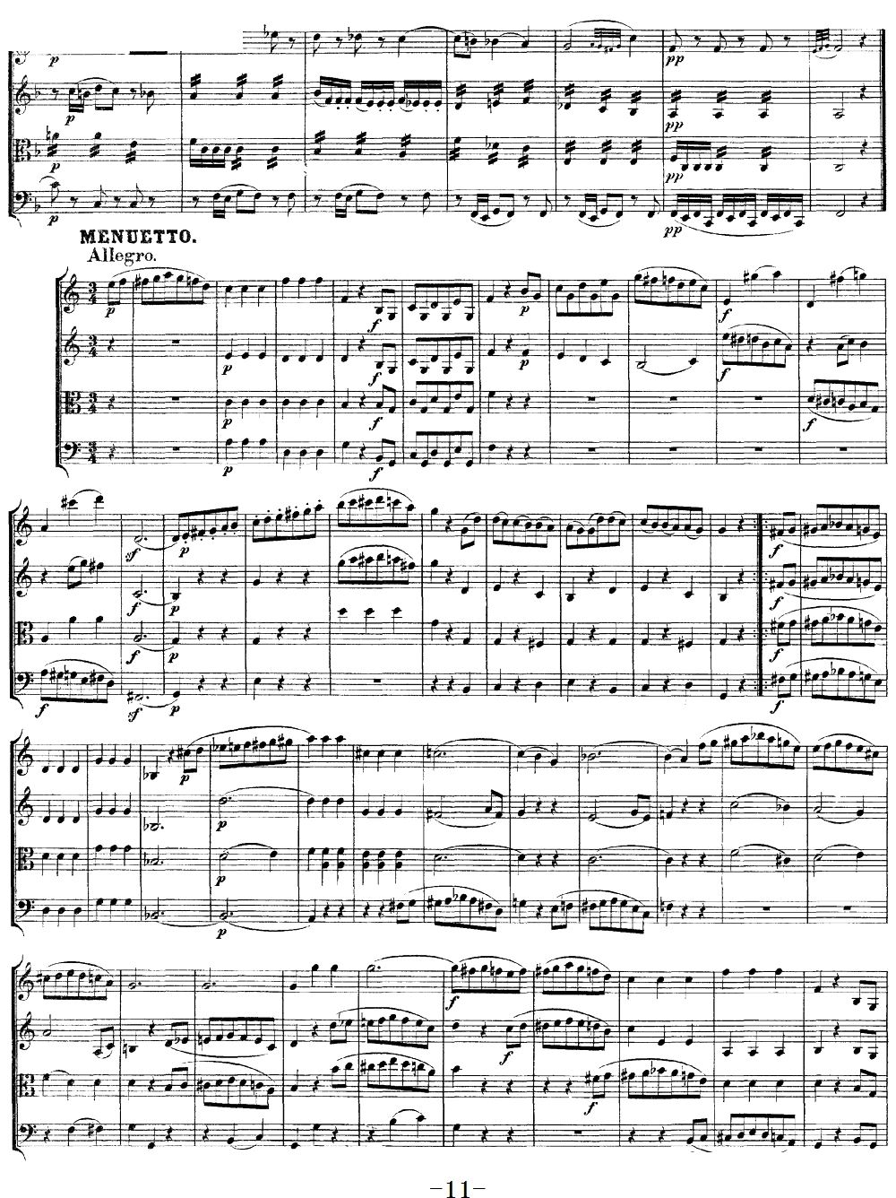 Mozart Quartet No 19 in C Major K 465(总谱)11