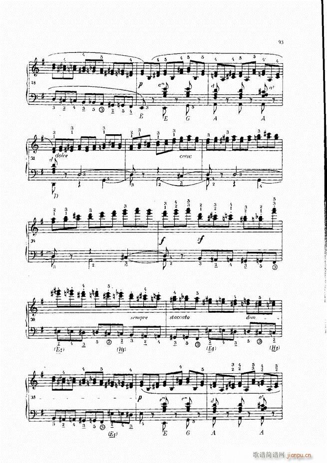 车尔尼手风琴练习曲集 Ⅳ(手风琴谱)73