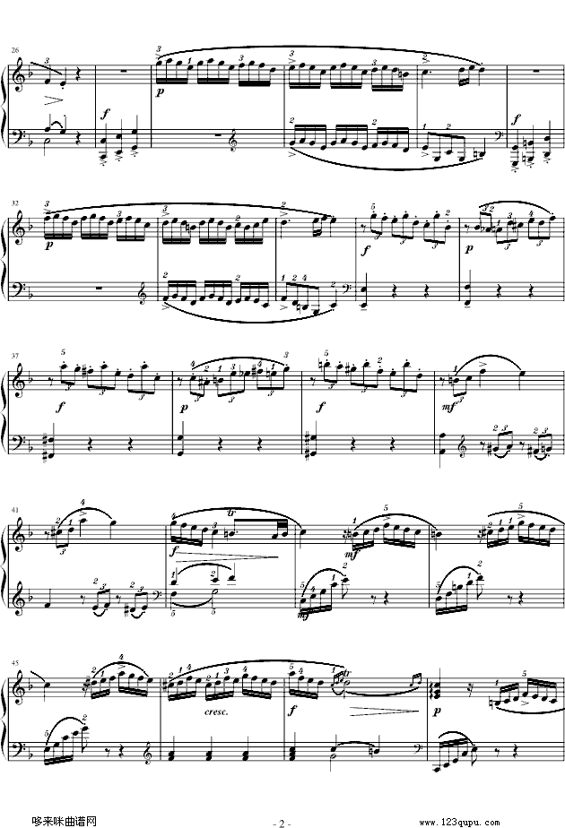 莫扎特F大调钢琴奏鸣曲K280-莫扎特 2
