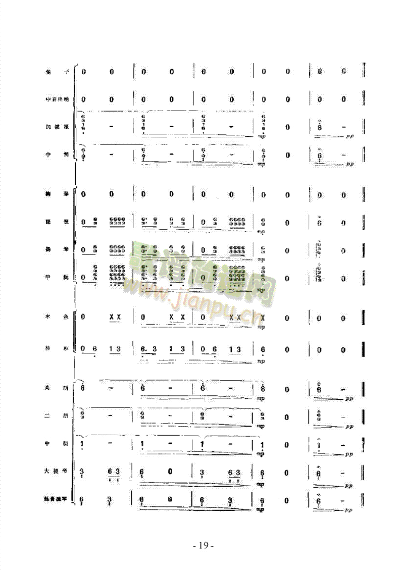 黃楊扁擔(dān)樂隊(duì)類民樂合奏(其他樂譜)19