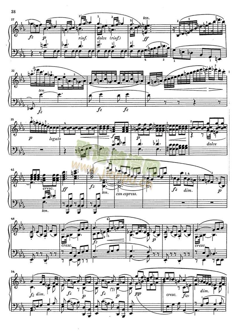 克莱门蒂g小调钢琴奏鸣曲9-16 4