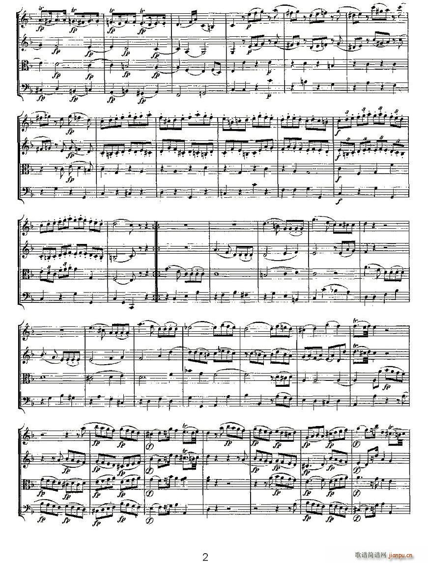 Quartet No 8 in F Major K 168 F大調(diào)第八弦樂四重奏 2