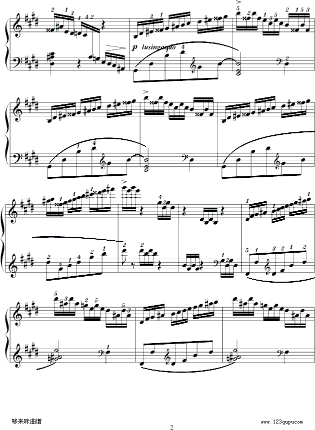 练习曲Op.72No.1-莫什科夫斯基 2