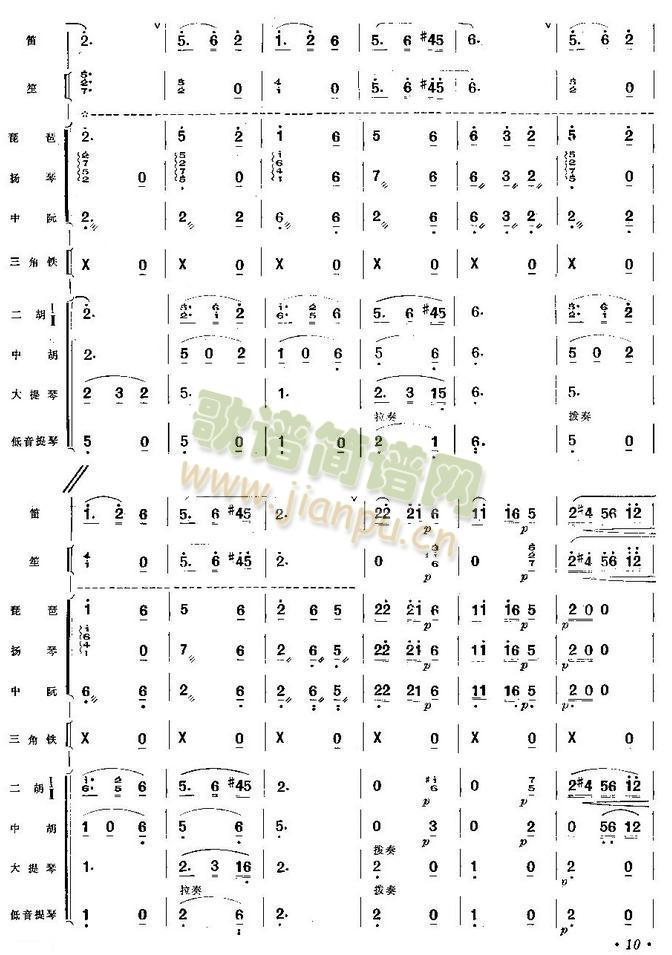 豐收花兒漫高原總譜(總譜)10