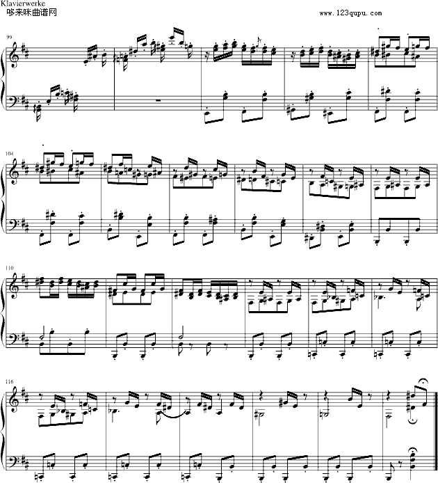 隨想曲Op.76No.2-勃拉姆斯(鋼琴譜)5