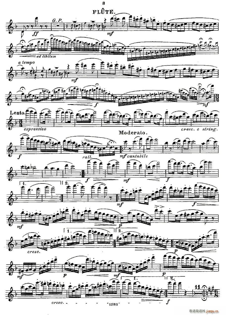 Fantaisies nationales. Op. 59, 5.(笛箫谱)3