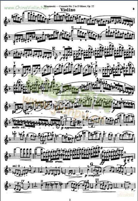 D小调第二协奏曲(小提琴谱)3