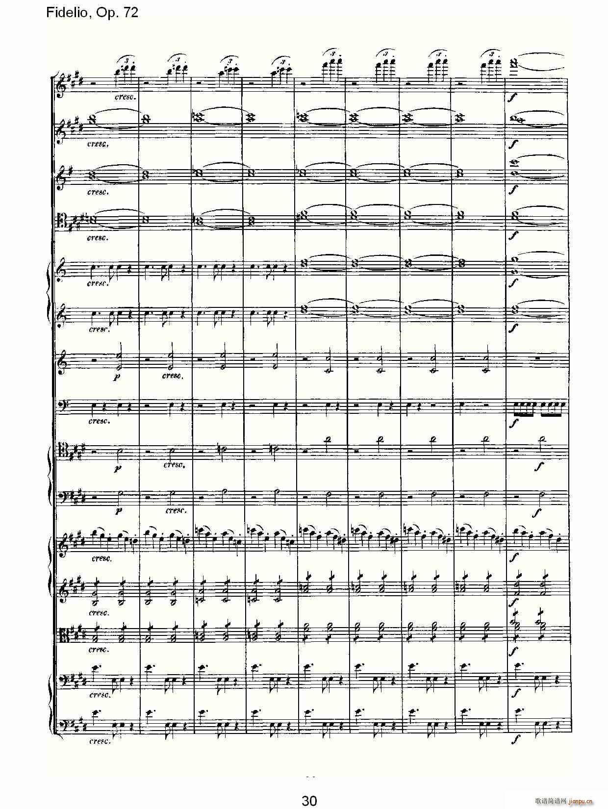 Fidelio，Op.72(十字及以上)30