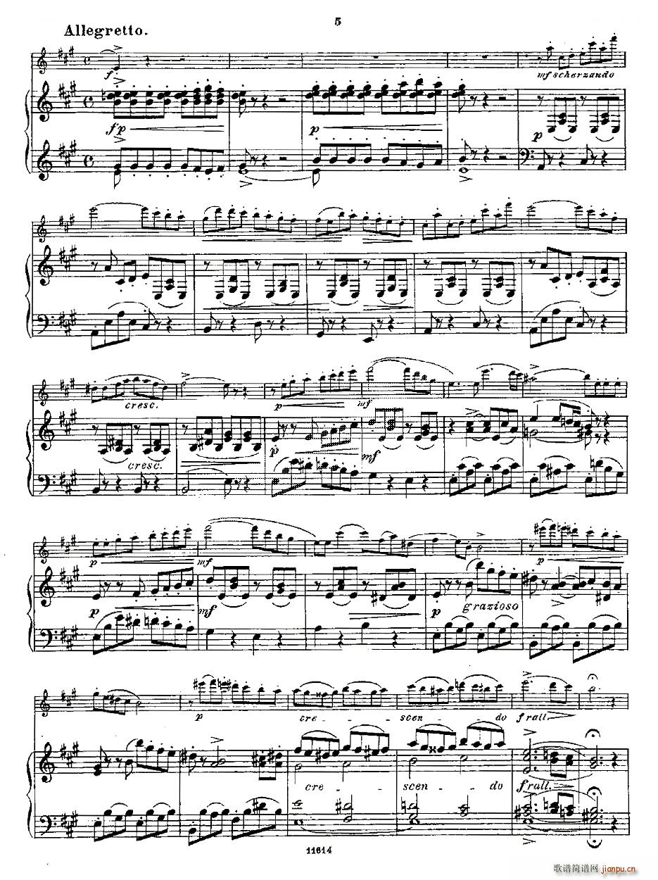 Opern Transcriptionen Op 45 4 长笛 钢琴伴奏 铜管(笛箫谱)3