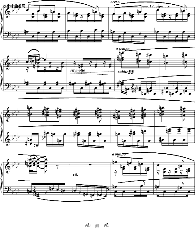 夜曲-法雅钢琴小品-法雅 4