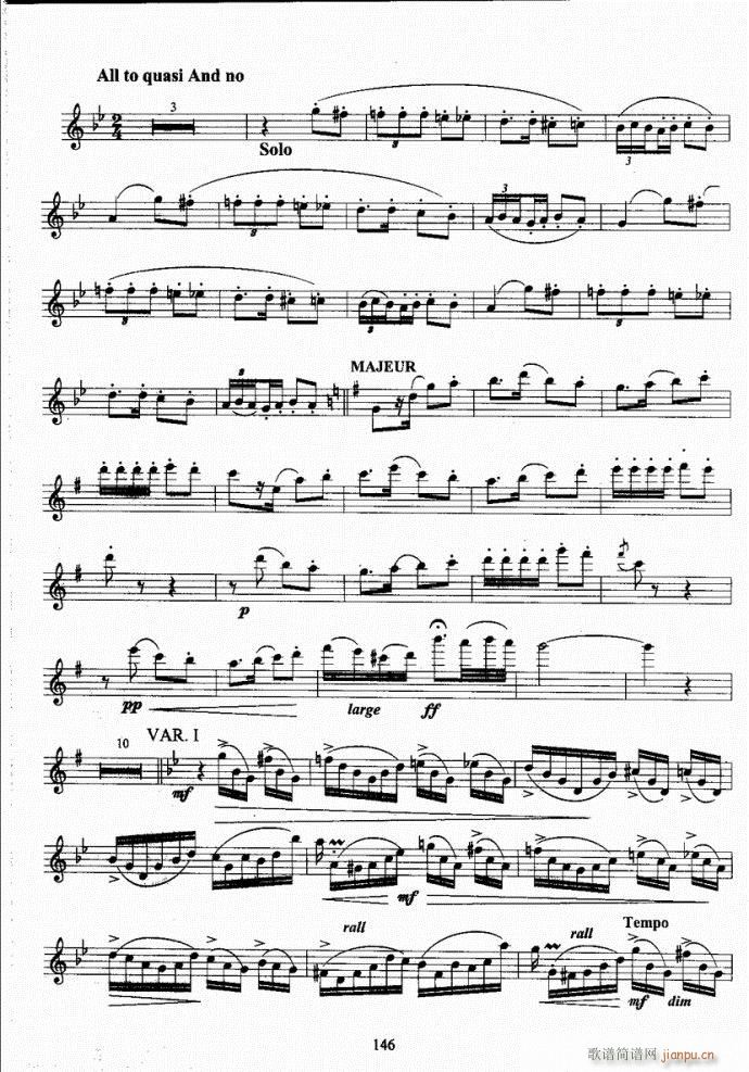 长笛考级教程141-177(笛箫谱)6