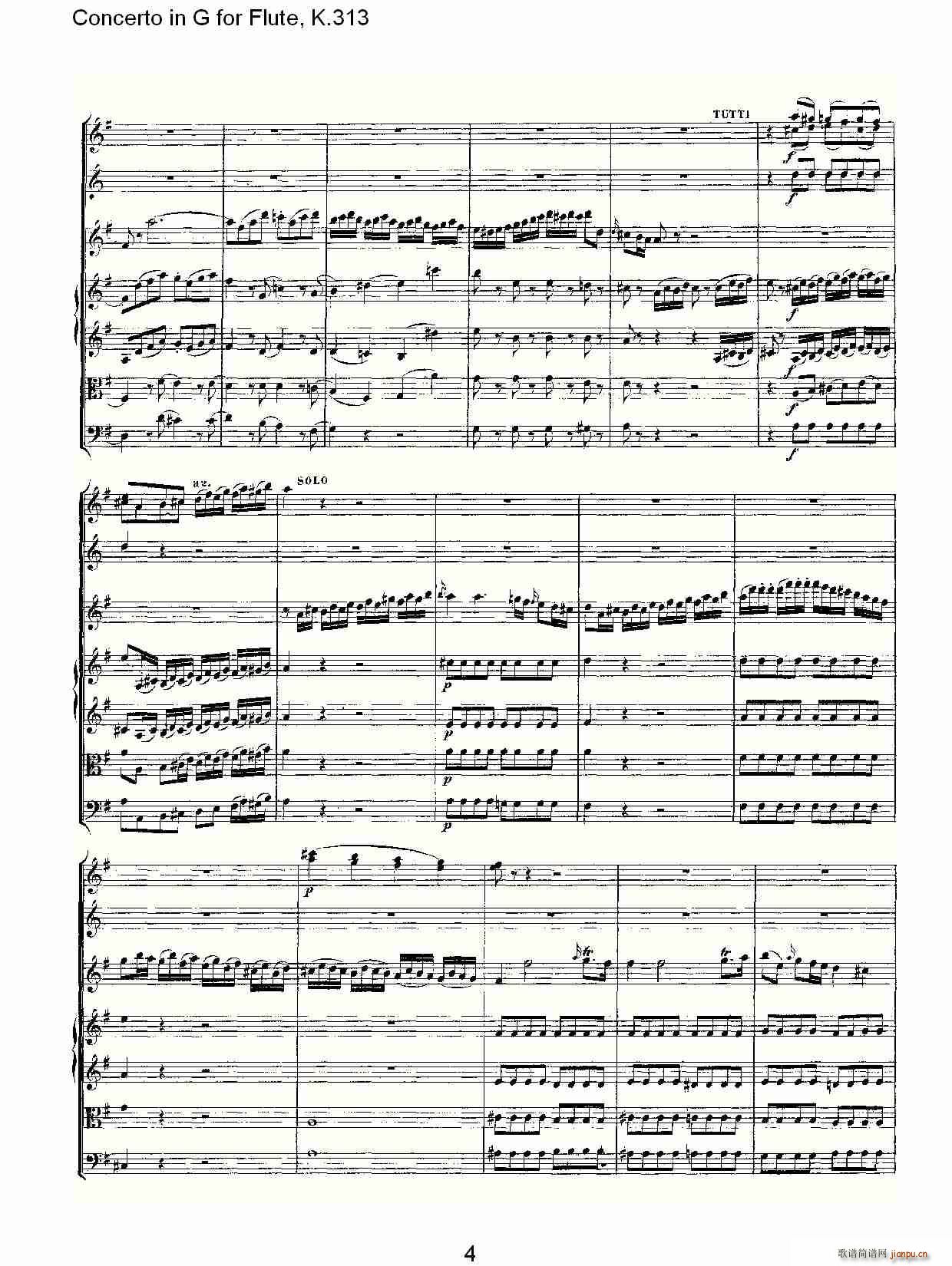 Concerto in G for Flute, K.313 4