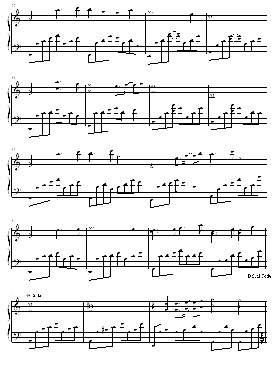 ASECRETGROVE(钢琴谱)5