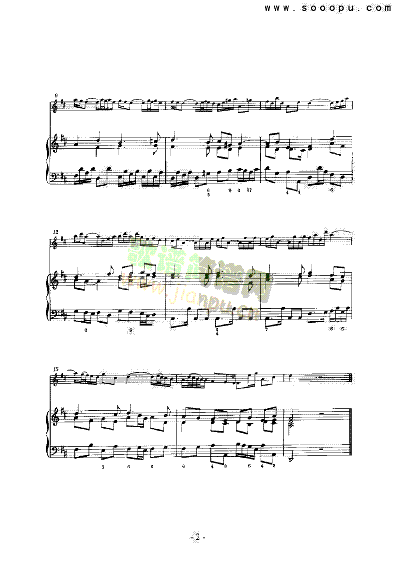 第六奏鸣曲管乐类长笛 2
