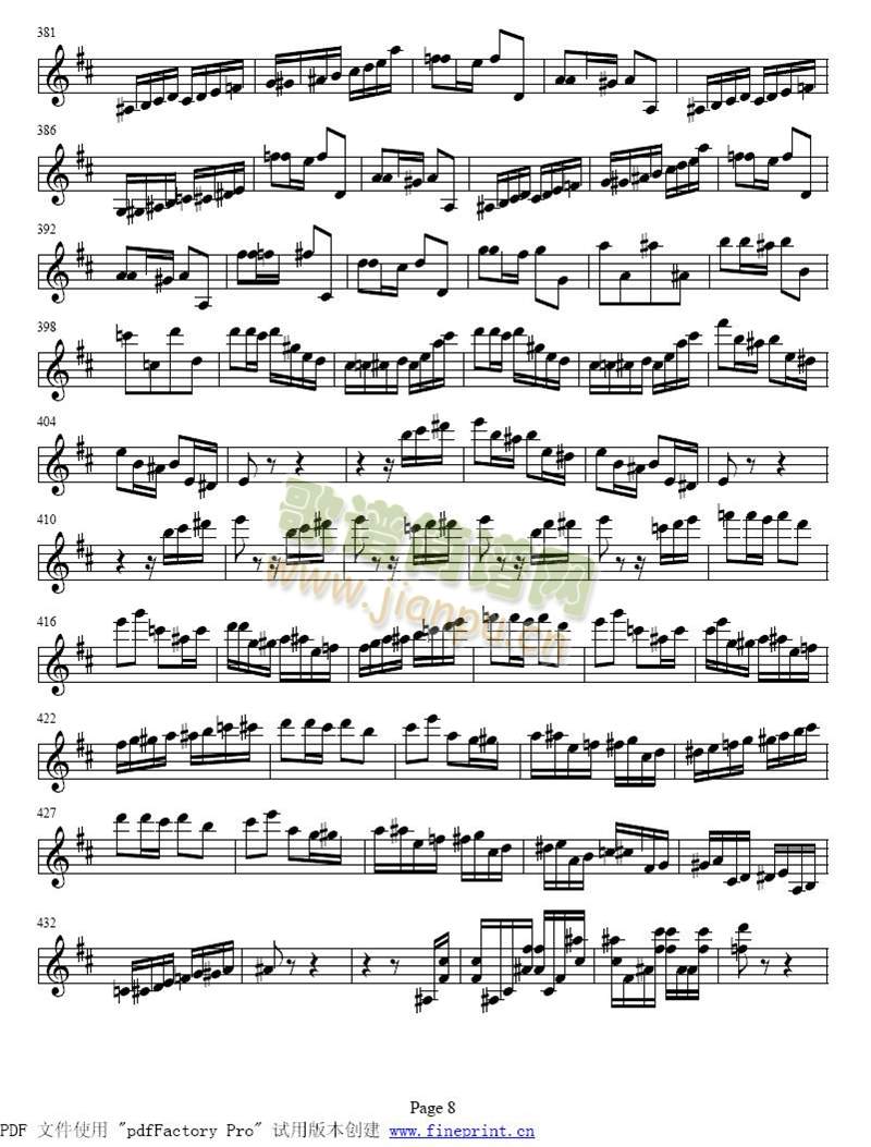 小提琴协奏曲　第二乐章1-8(其他)8