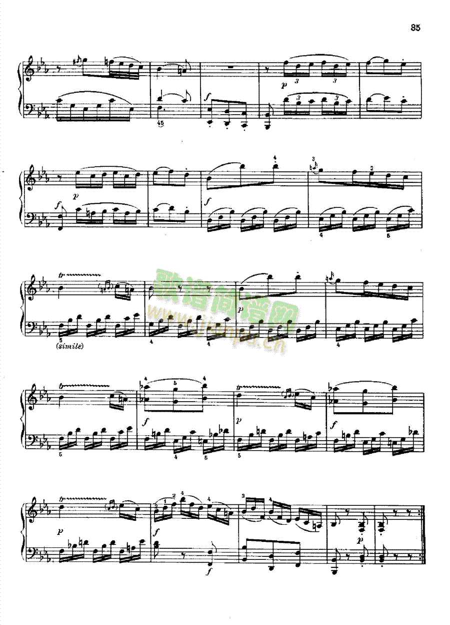 奏鸣曲Nr.281键盘类钢琴(钢琴谱)8