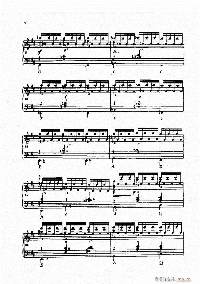 车尔尼手风琴练习曲集 Ⅳ(手风琴谱)66