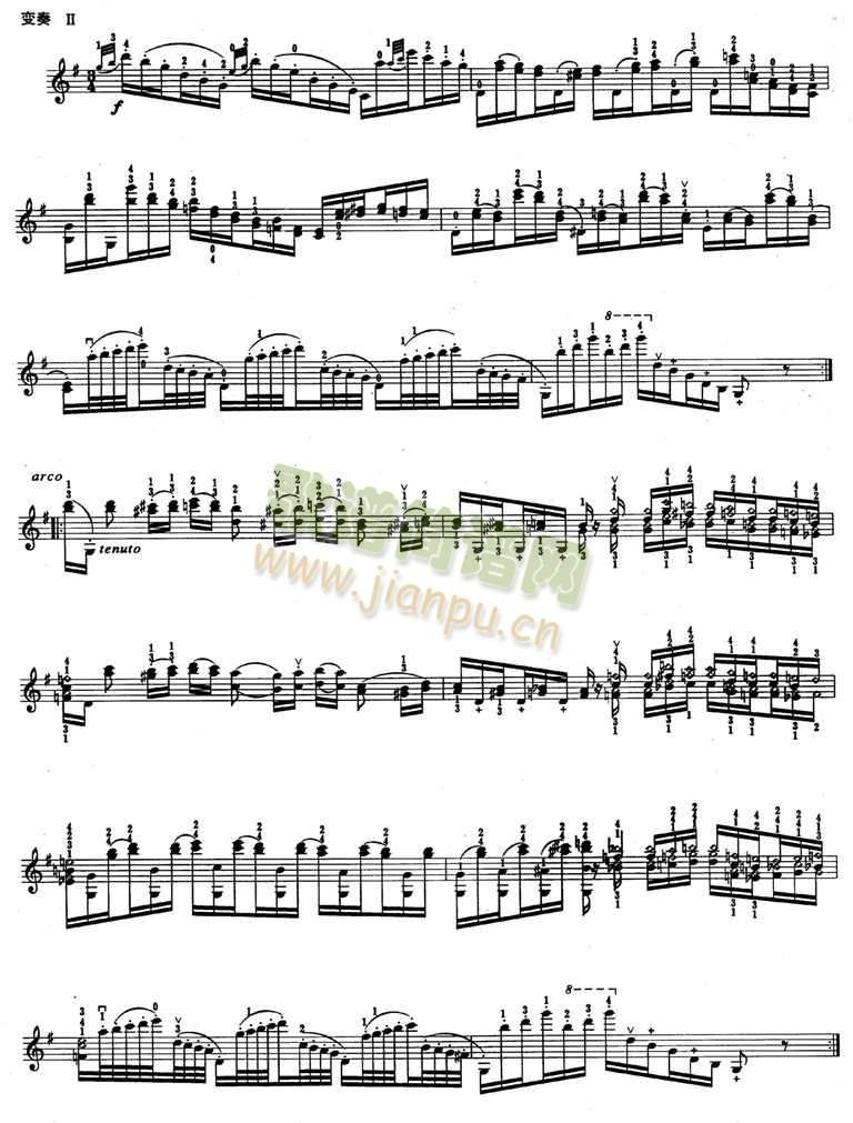 帕格尼尼无伴奏变奏曲Op9(其他)3