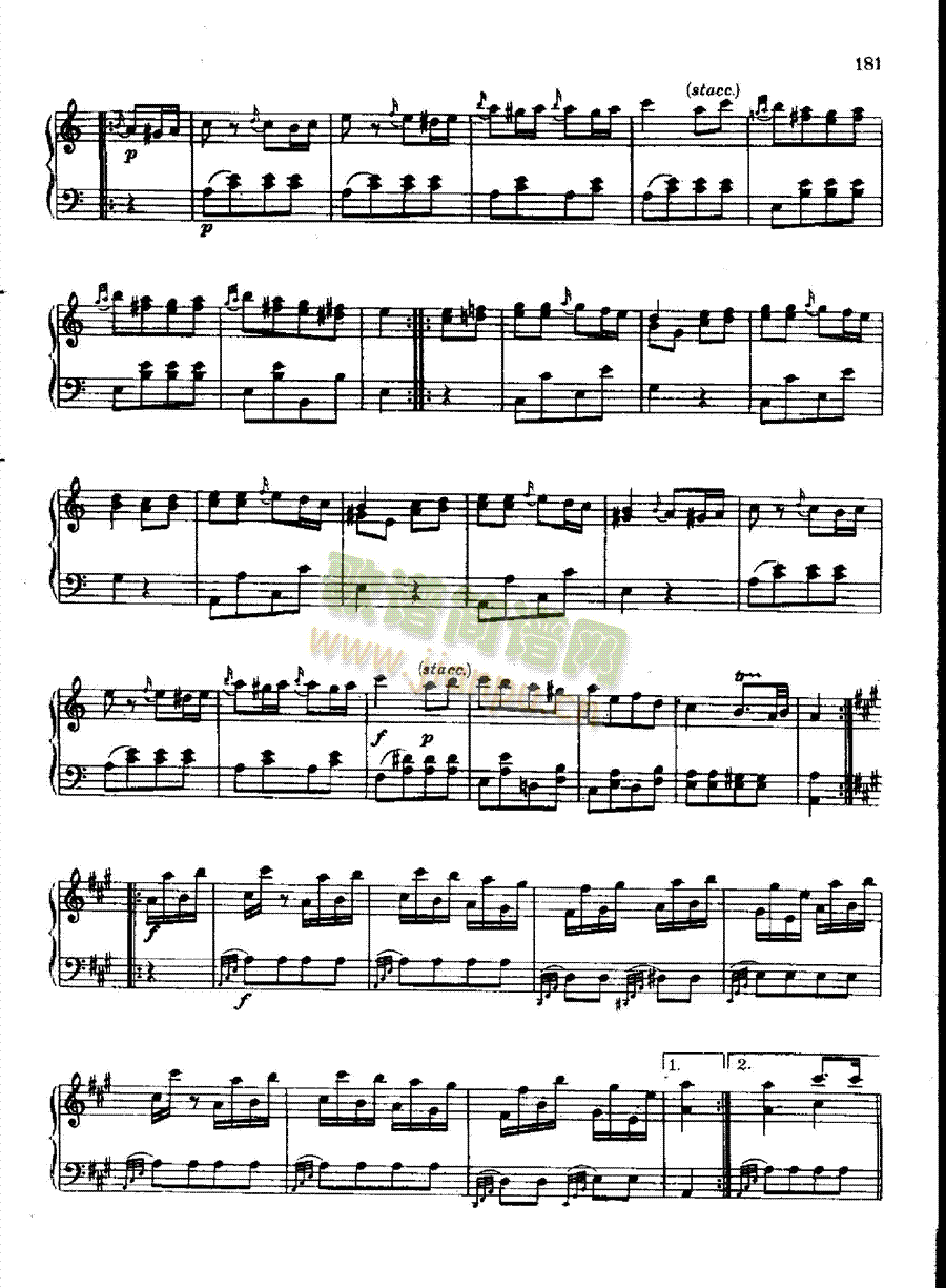 奏鸣曲Nr.331键盘类钢琴(钢琴谱)16