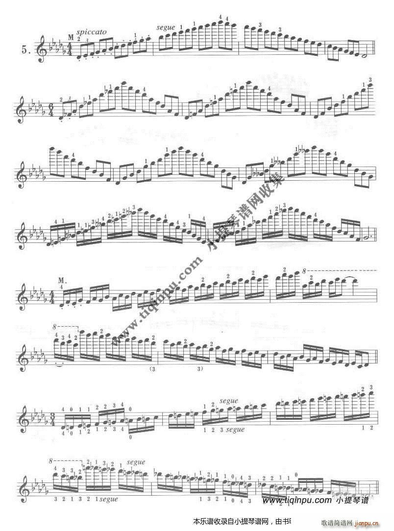 卡尔弗莱什 小提琴音阶体系 降D大调 2