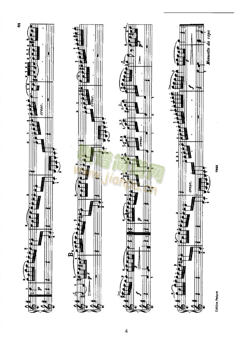 小步舞曲2鍵盤類鋼琴 4