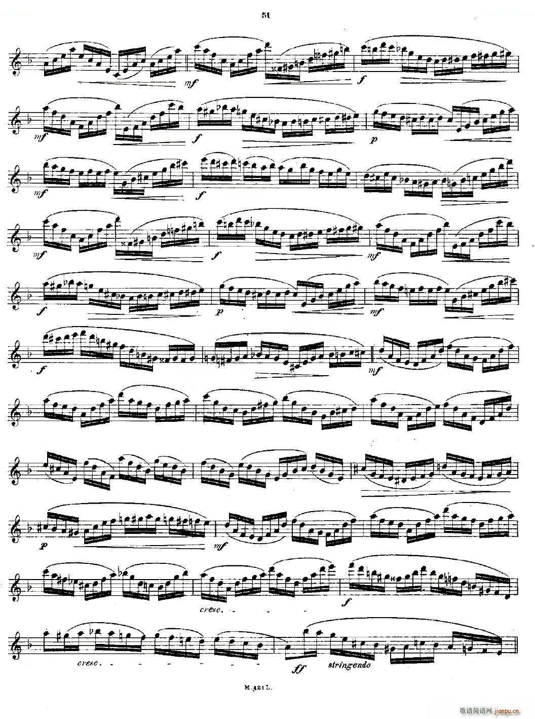 24首长笛练习曲 Op 15 之21 24 铜管(笛箫谱)9