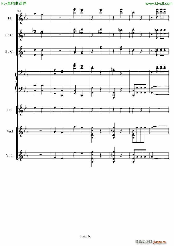 贝多芬的C小调第五命运交响曲(总谱)63