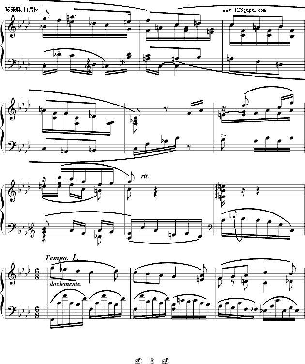 夜曲-法雅钢琴小品-法雅(钢琴谱)6