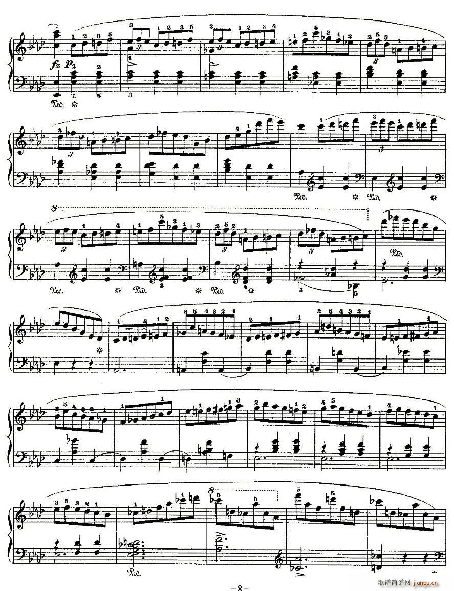 valse brillante，Op.34, No.1(十字及以上)8