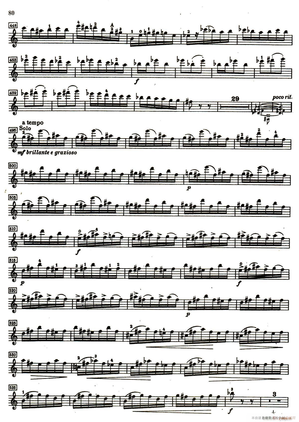D小调小提琴协奏曲(小提琴谱)19