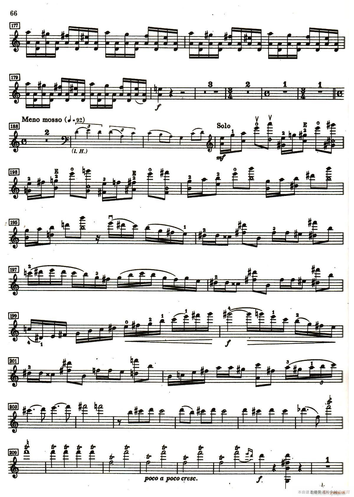 D小调小提琴协奏曲(小提琴谱)5