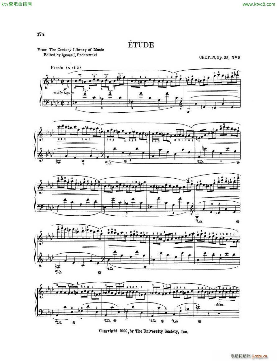 Chopin Op 25 No 2 ��tude in F minor(������)1