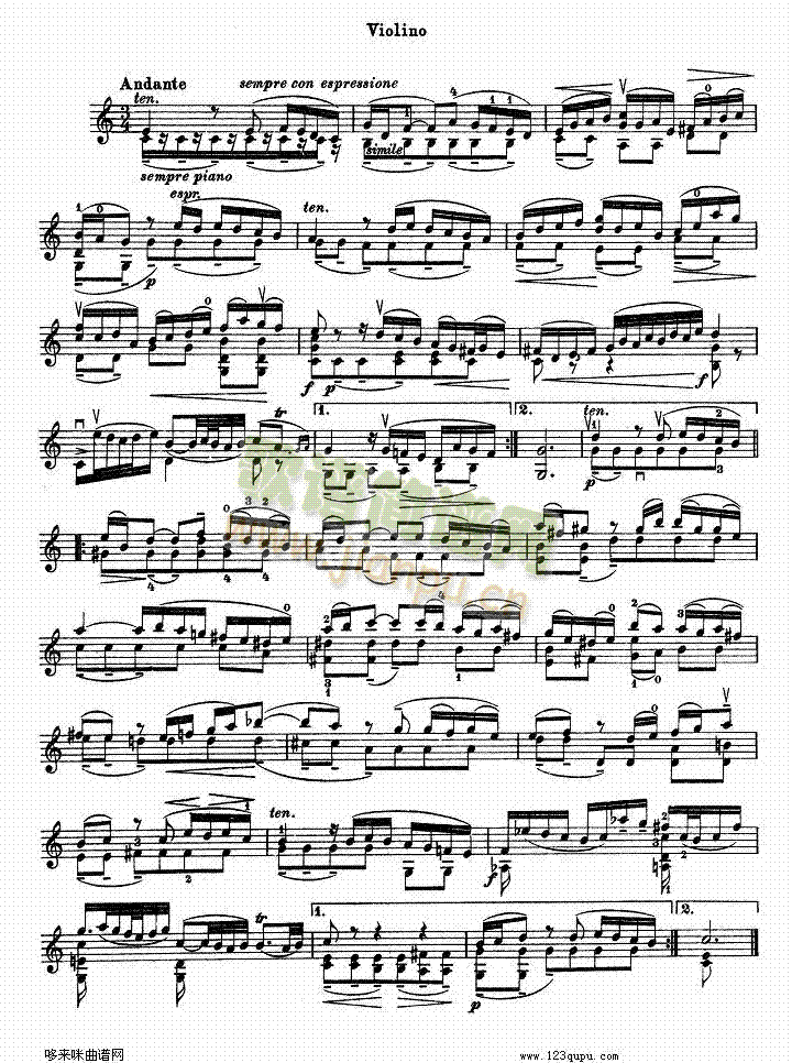 巴赫小提琴协奏曲2(其他乐谱)6