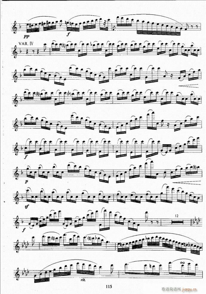 长笛考级教程101-140(笛箫谱)15
