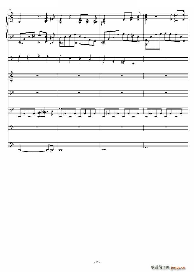 大夜洛钢琴变奏曲(总谱)12
