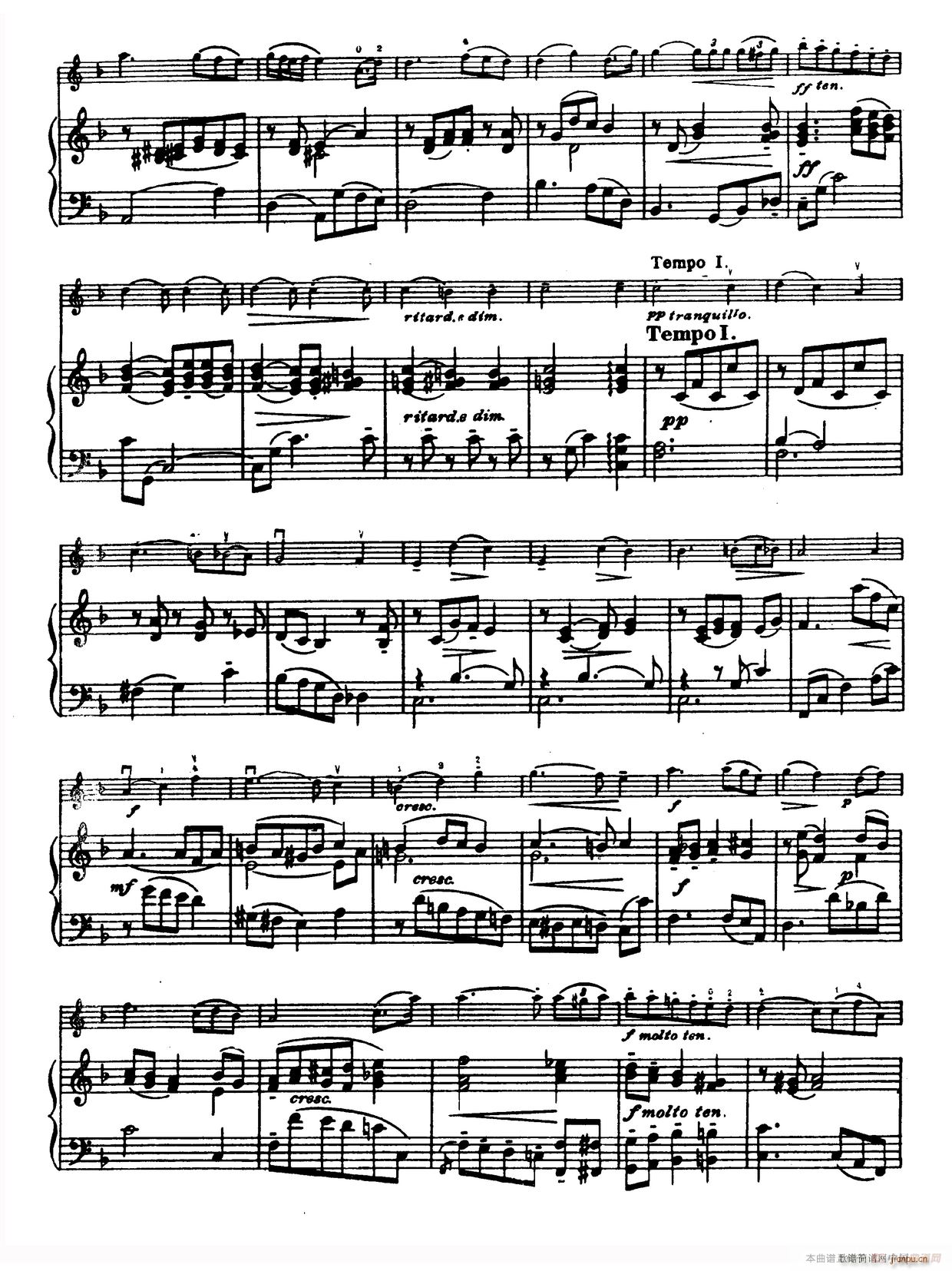 D大调学生协奏曲 塞茨作品第14号(小提琴谱)6