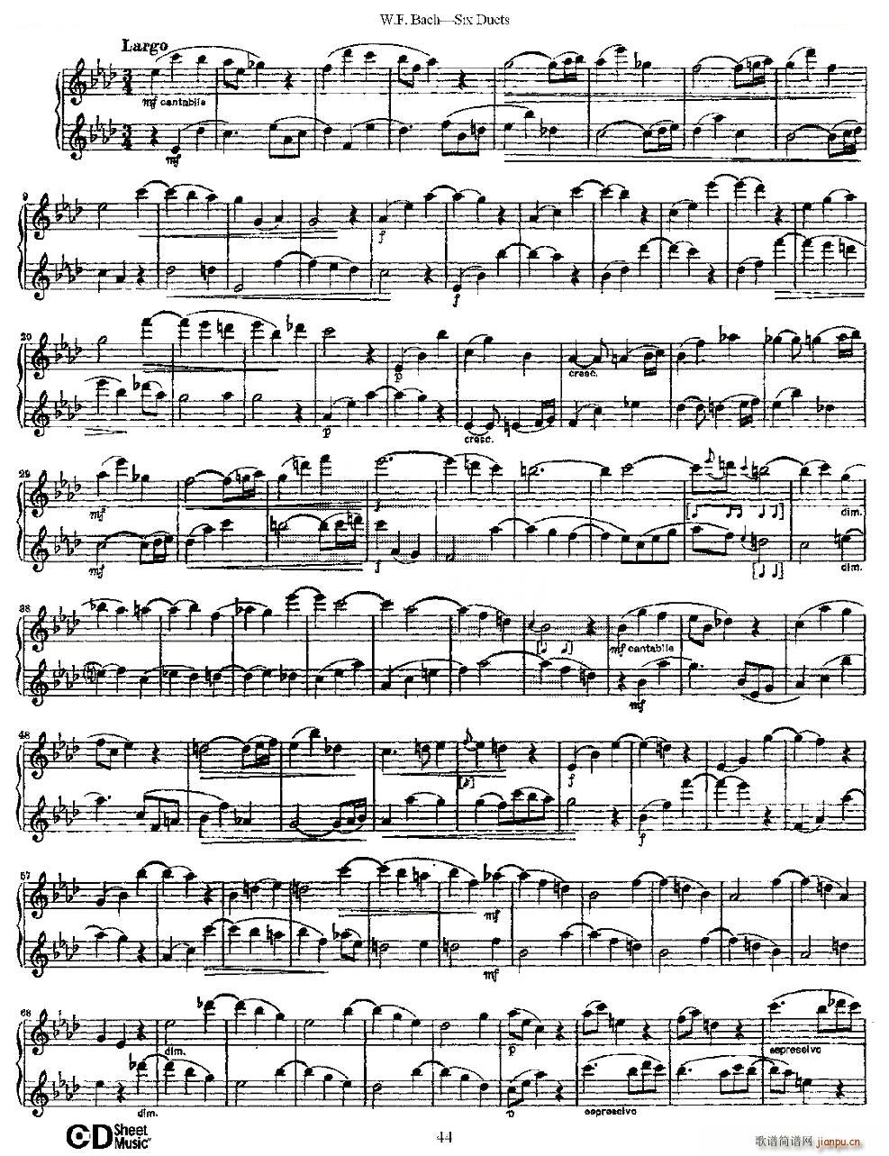 Six Duets 之六 六首二重奏练习曲 铜管(总谱)3