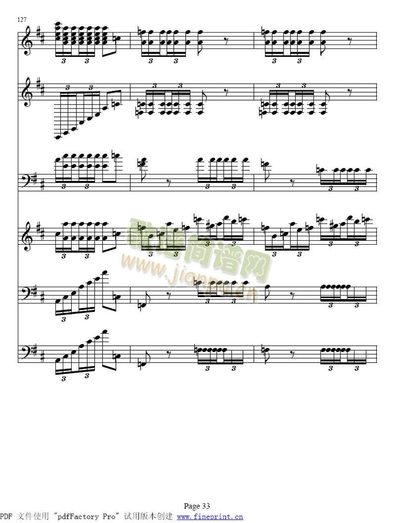 A大调钢琴五重奏鳟鱼33-40(总谱)1