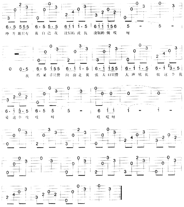 出走(吉他譜)3