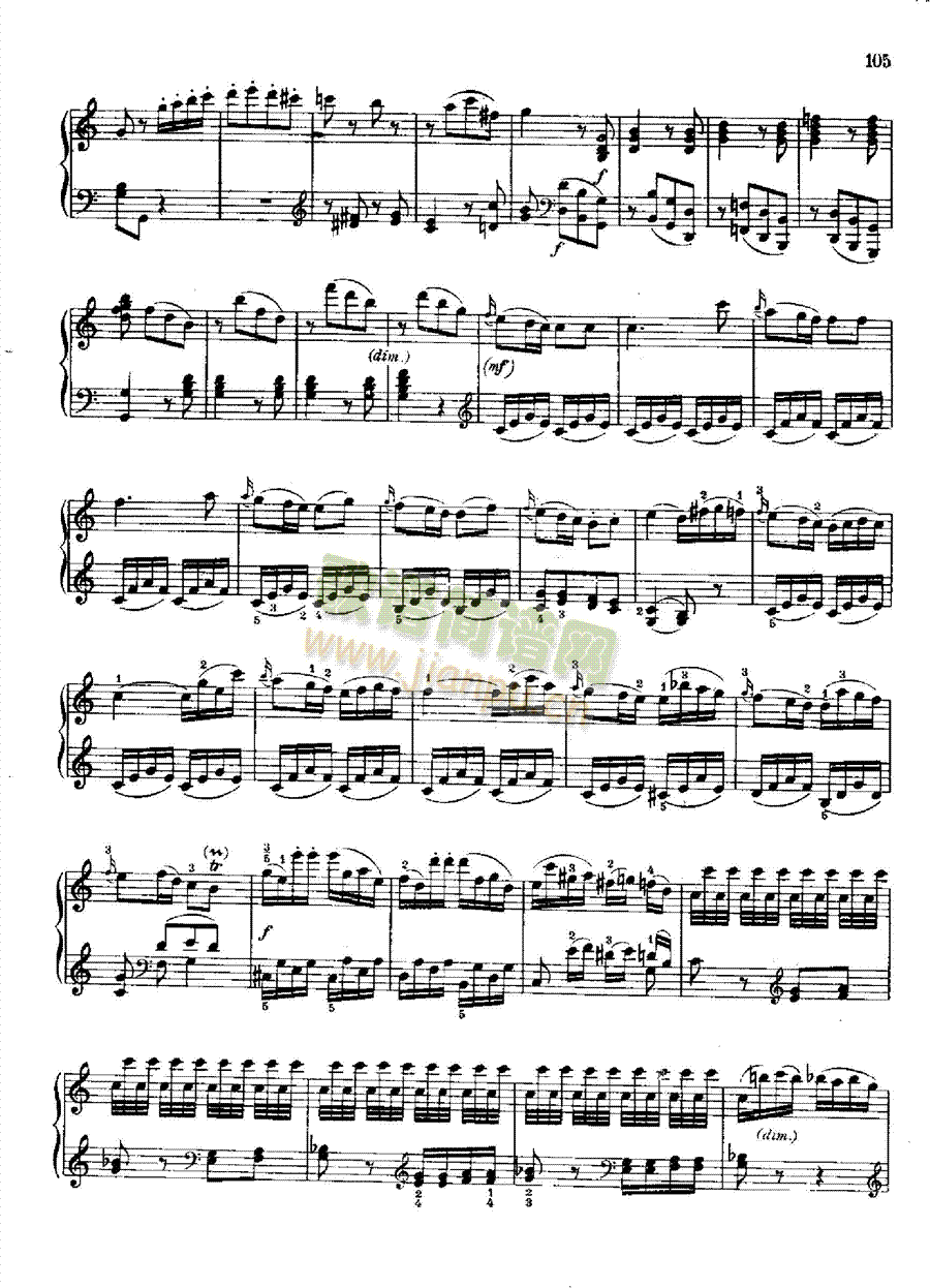 奏鸣曲Nr.309键盘类钢琴(钢琴谱)14