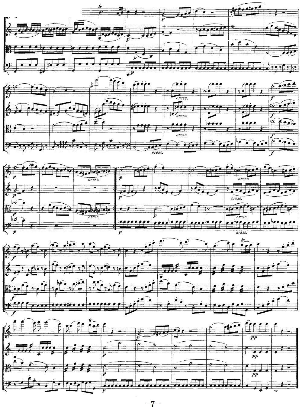 Mozart Quartet No 19 in C Major K 465(总谱)7