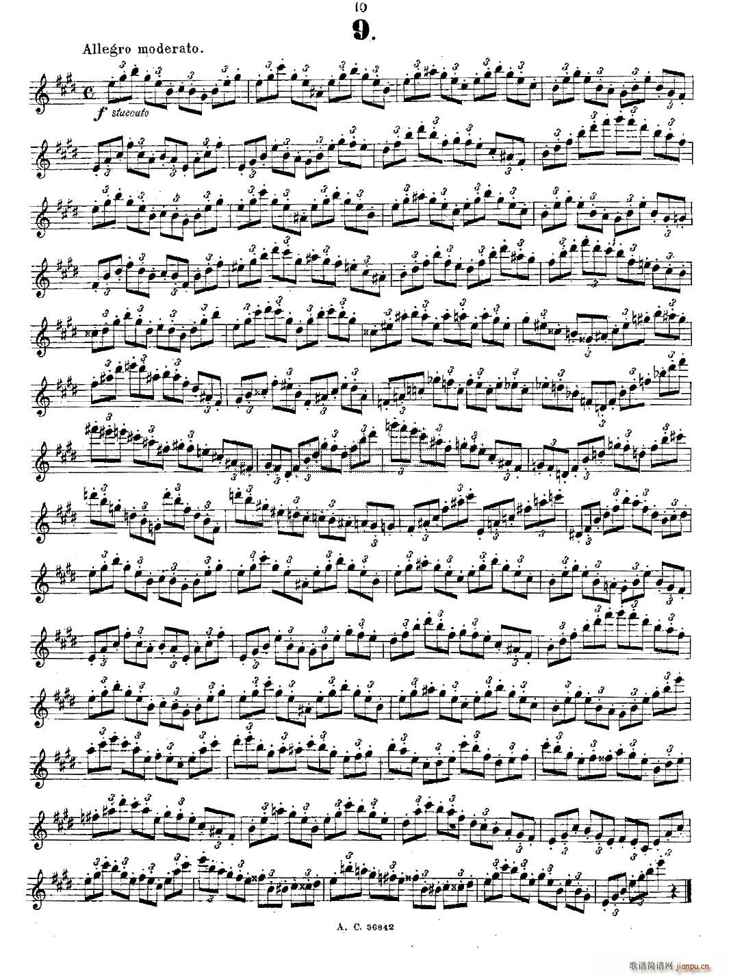 24首长笛练习曲 Op 21 之1 12 铜管(笛箫谱)10