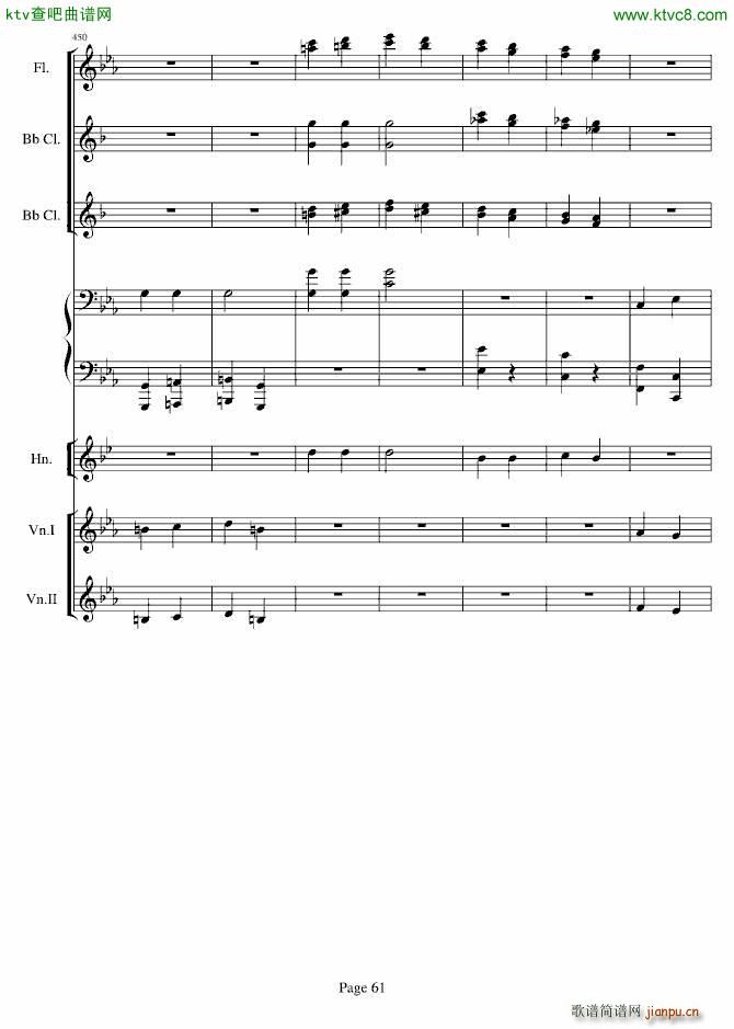 贝多芬的C小调第五命运交响曲(总谱)61